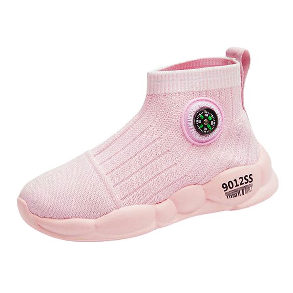 

new children sock for girls fashion kids sneakers breathable child socks boys casual shoes m-19, Black