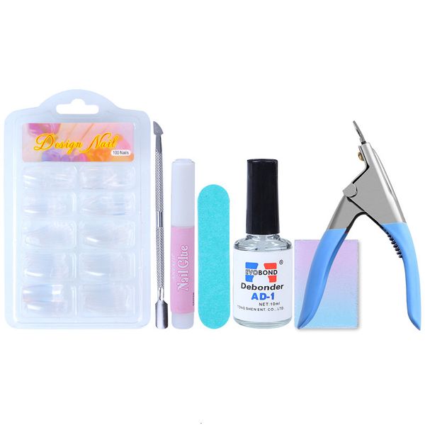 

french nail piece and manicure tool straight u-shaped scissors set