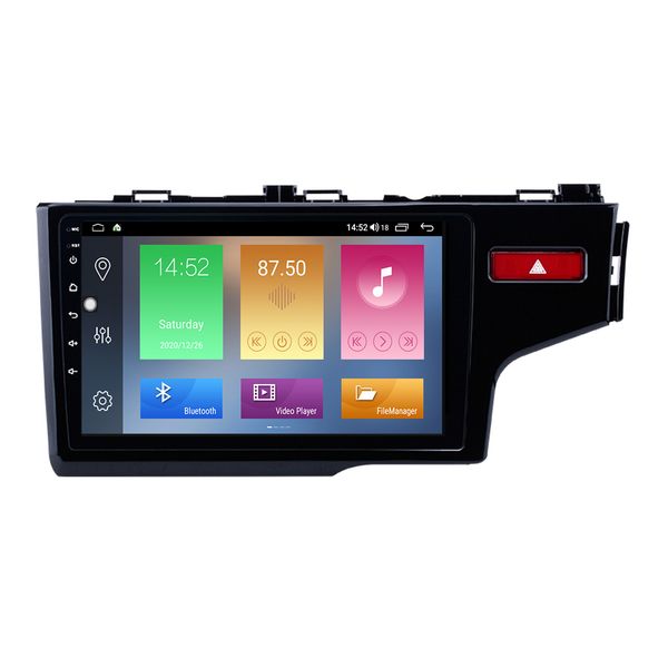 Auto-DVD-GPS-Navigationsplayer für HONDA JAZZ/FIT 2014–2015 (RHD) mit Musikunterstützung, Rückfahrkamera, Mirror Link, 10,1 Zoll Android