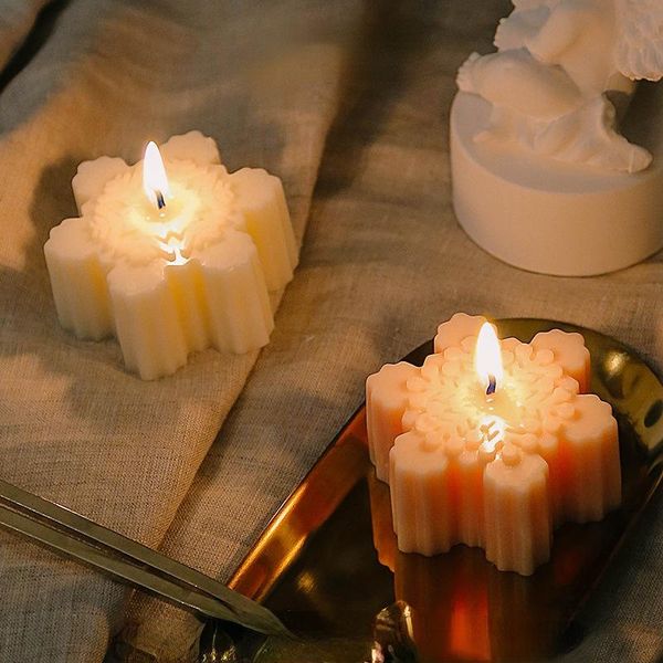 

craft tools candle mold snowflake silicone soap form for candles cake jelly mousse chrismas