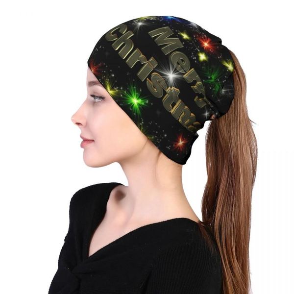 

beanies christmas greeting background mens & womens multifunction beanie hat