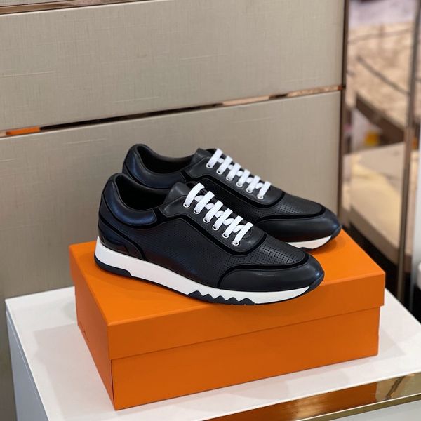 

2021men fashion casual shoes america's cup designer patent leather and nylon luxury sneakers mens shoe a11, Black