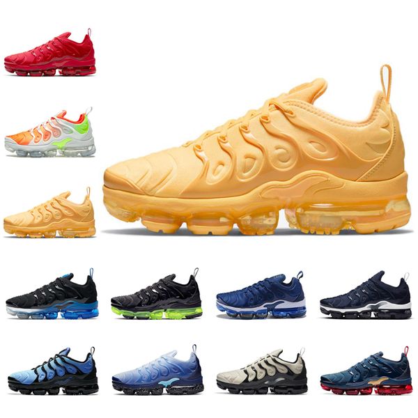 

mens running shoes tn plus women trainers midnight navy light bone ice blue men sneakers outdoor sports size 36-47