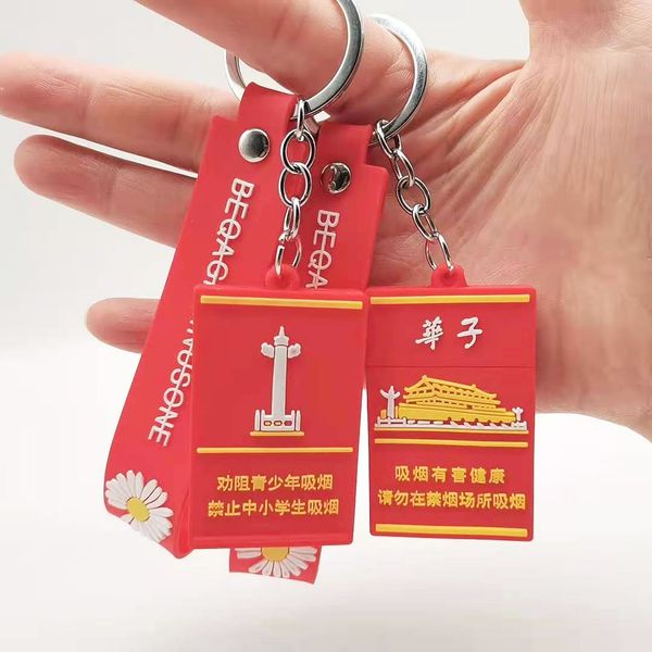 

2021 fashion keychain hua zi tiktok bag pendant, of new year gift, Silver