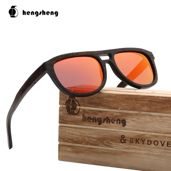 

sunglasses skydove square bamboo men luxury 2021 polarized, White;black