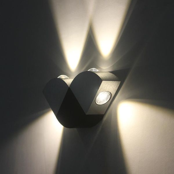 

led wall lamp 4w butterfly ktv entertainment simple creative leisure home aluminum