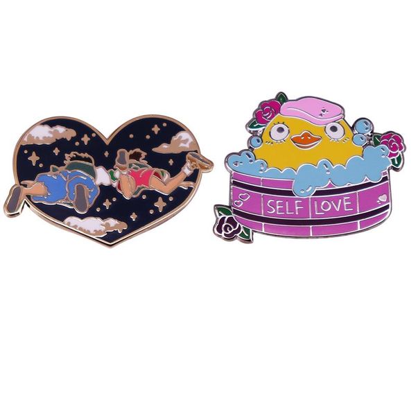 

pins, brooches k3319 anime heart enamel lapel pin badge pins hats clothes backpack decoration jewelry gifts accessories, Gray