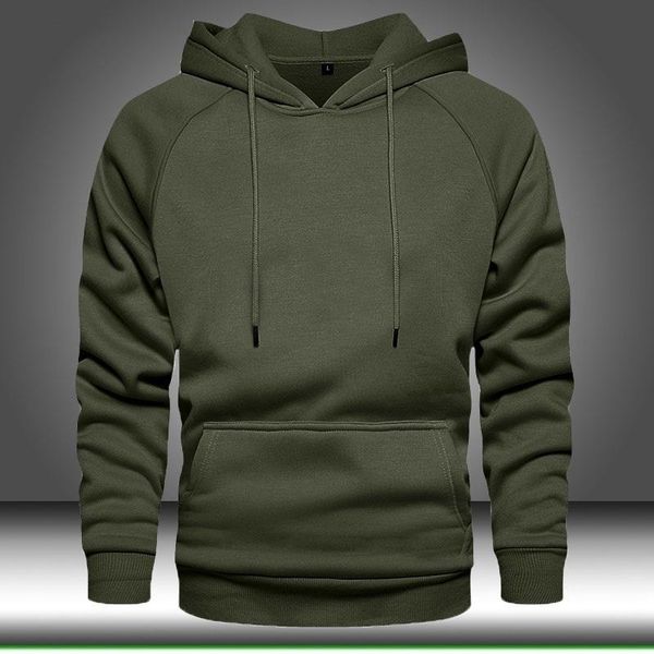 

men's hoodies & sweatshirts men solid color hoodie hip hop streetwear outwear autumn winter long sleeve hoody male pullover tracksuit, Black