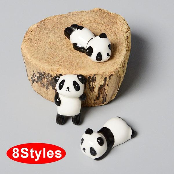 

chopsticks 1pcs cute creative ceramic stand cartoon holder rack panda lucky fashion tableware kitchen accessories
