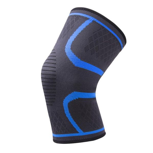 

elbow & knee pads 1 pc elastic nylon sports fitness kneepad protective gear patella brace support running basketball volleyball 2021, Black;gray