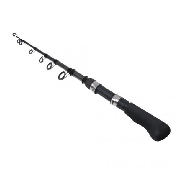 

2.1m portable carbon travel spinning fishing rod ice sea black boat rods