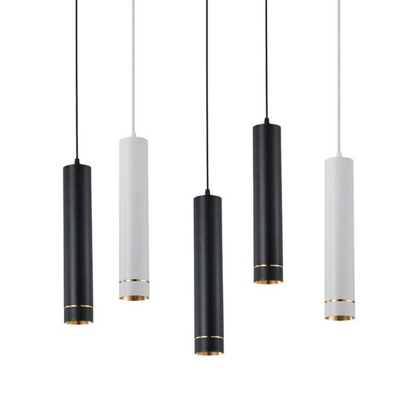 

pendant lamps led light cylinder dimmable long tube lamp 7w 10w kitchen dining room shop bar decoration cord background lighting