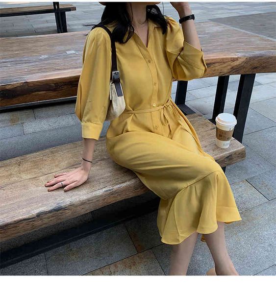 

summer women shirt dress lace up ladies casual dresses vestidos 210515, Black;gray