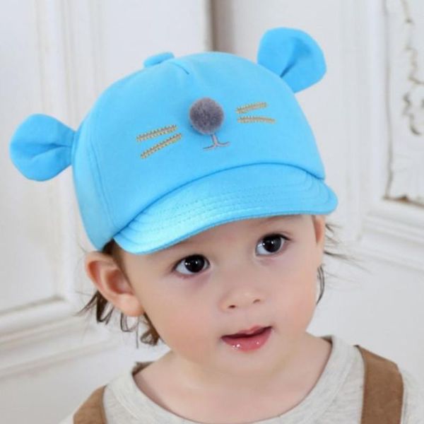 

visors baby boys girls baseball kids cap children cotton toddler infant hat peaked hats 2021, Blue;gray