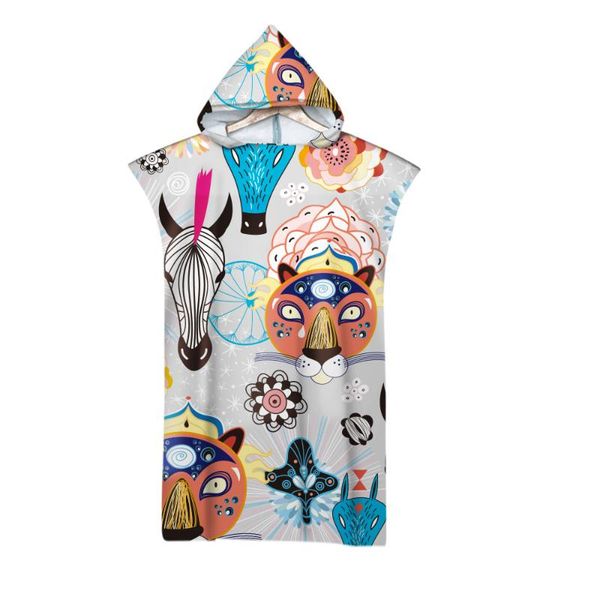

towel irisbell mandala printing summer hooded beach soft wearable super fiber household pyjamas absorb water