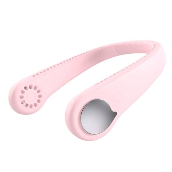 

electric fans usb mini hanging neck fan portable leafless small lazy ultra-quiet
