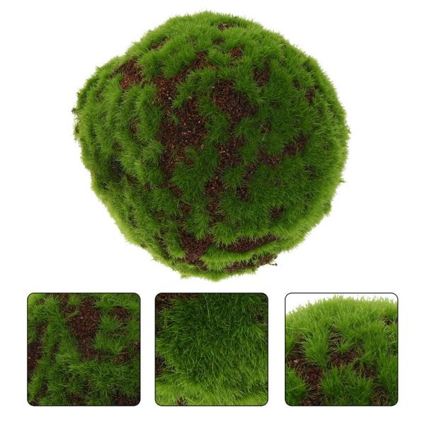 

decorative flowers & wreaths 1pc simulated moss stone plant wall material microlandscape ornament green