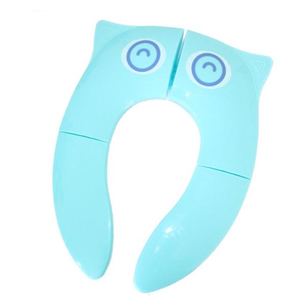 

toilet seat covers portable cover anti-skid anti-bacteria children sitting cushion child folding mat blue