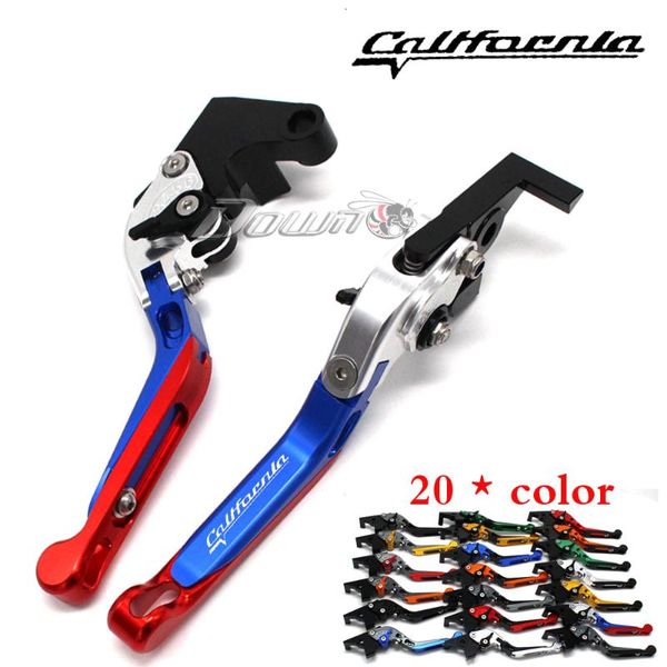 

motorcycle brakes folding extendable cnc moto adjustable clutch brake levers for moto-guzzi california custom 2014 2021