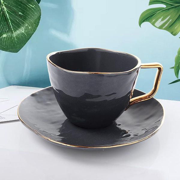 

cups & saucers light luxury ceramic coffee cup set utensil creative simple kubek kitchen dining bar eb50bd
