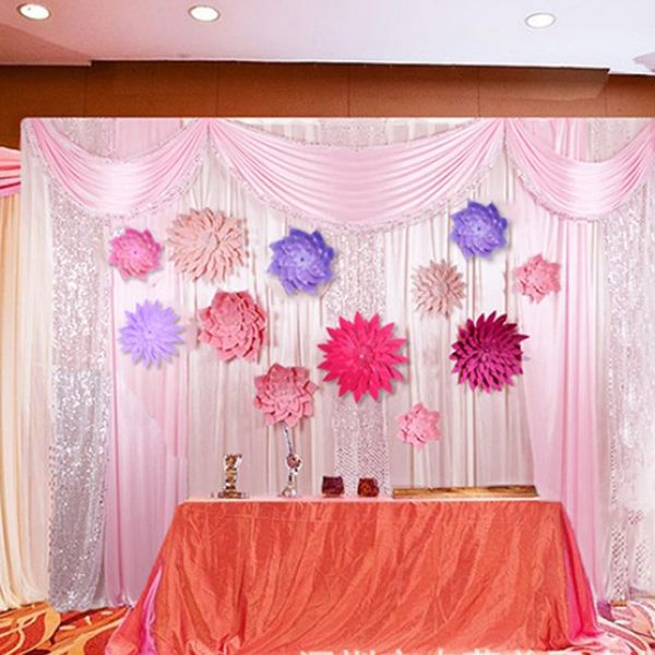 

creative artificial flowers paper poms fake flower baby shower birthday party wedding decoration backdrop tools wall decor decorative & wrea