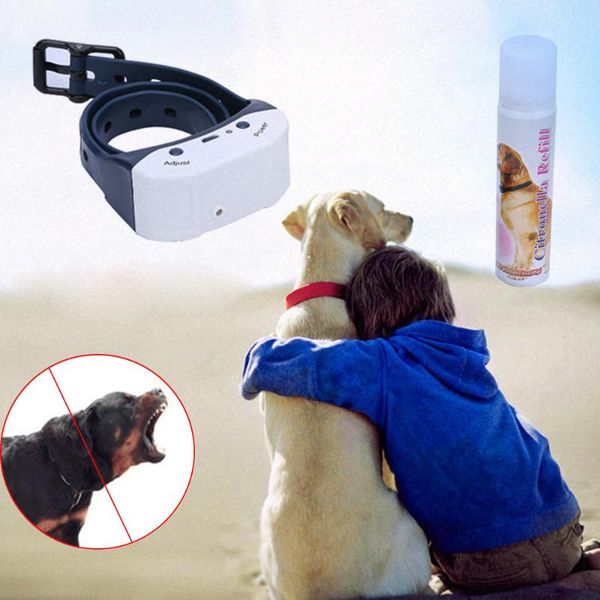 

dog collars & leashes spray rechargeable training collar pet control no barking professional pets tool trainer