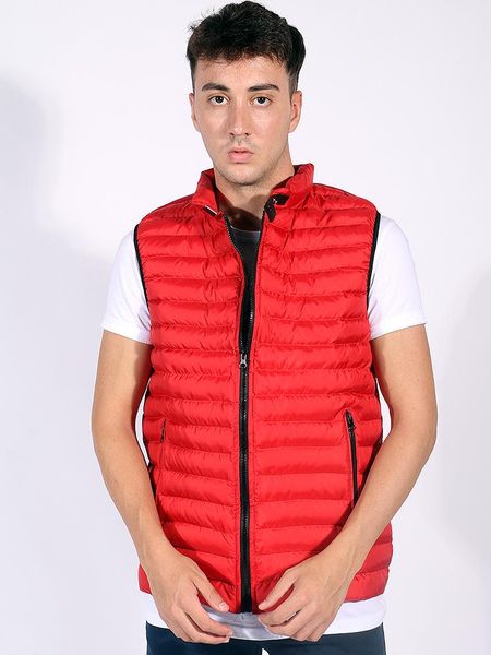 

red mens inflatable vest men's vests, Black;white