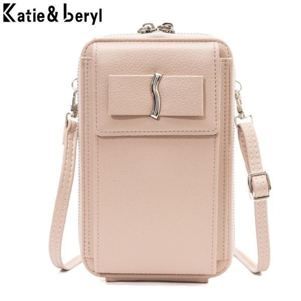 

evening bags fashion long wallet crossbody for women pu leather clutch phone messenger bag ladies purse multi-function shoulder