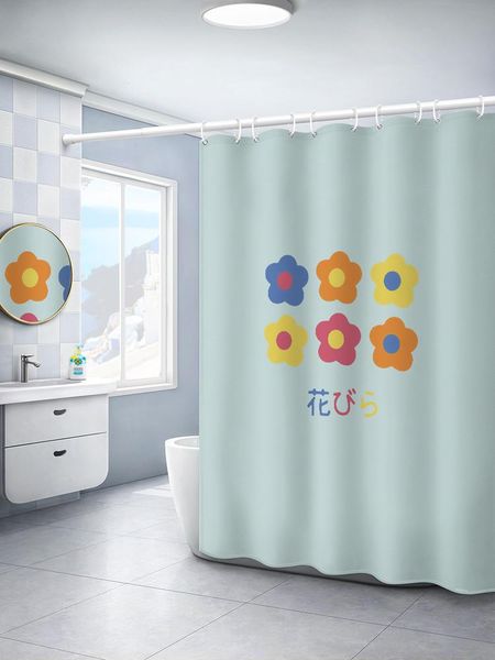 

shower curtains cute cartoon curtain flowers thicken art waterproof separate cortina de ducha bathroom decor de50yl