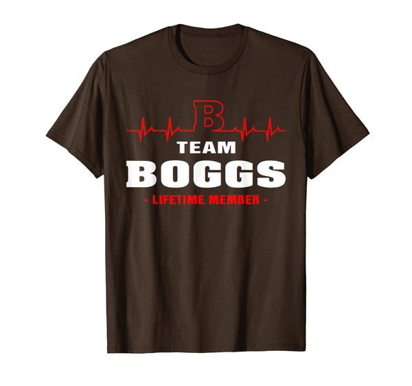 

team boggs lifetime member shirt surname, last name gift t-shirt, White;black