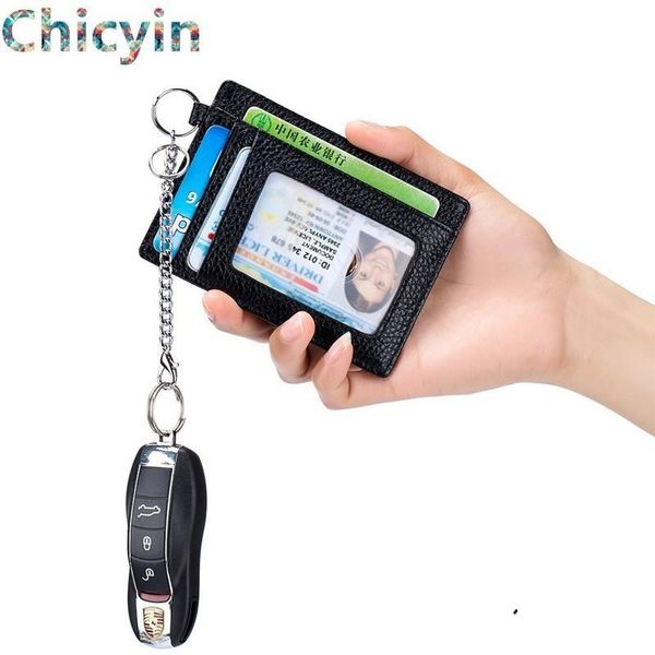 

brand hanging neck card bag men women travel document organizer id holder protective cover pack purse, White