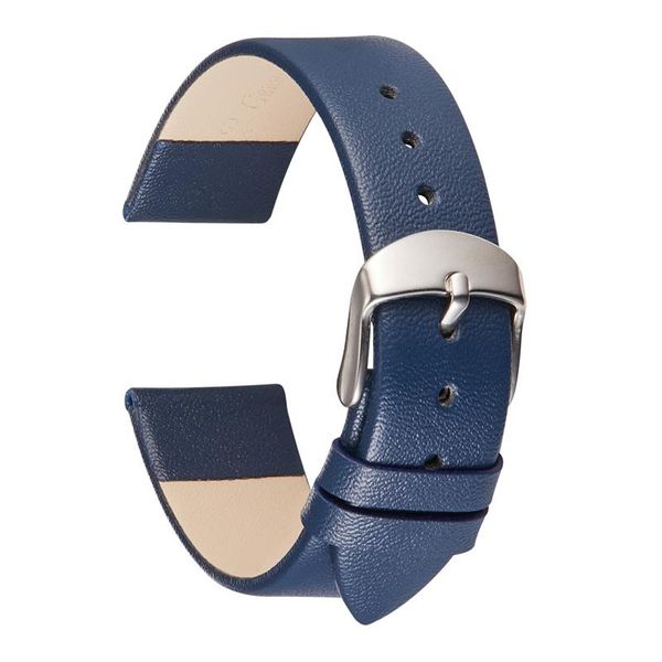 

watch bands soft genuine calfskin leather strap women fashion bracelets wrist straps 14mm 16mm 18mm 20mm 22mm ladies thin watchband, Black;brown