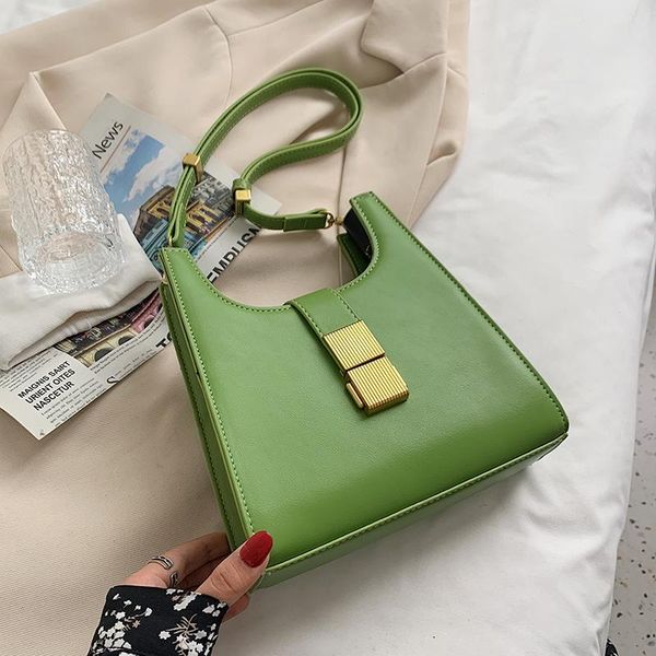

evening bags green small pu leather armpit crossbody bag for women 2021 summer female travel fashion solid color shoulder handbags