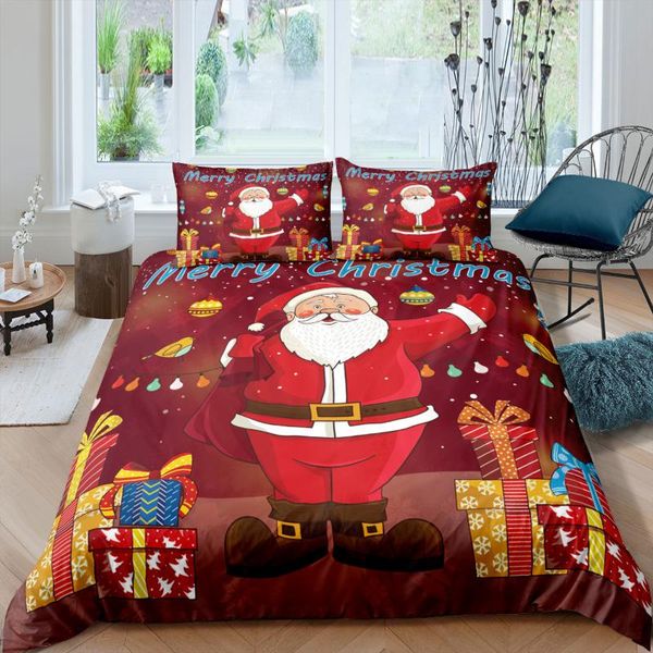 

bedding sets merry christmas santa claus set year winter duvet cover single double king 3pcs