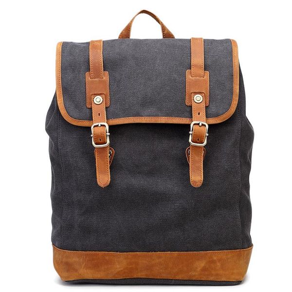 

backpack retro canvas suitable for outdoor travel hiking mountaineering bag