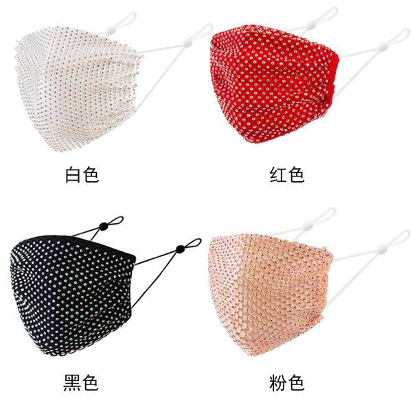 

red net hollow drill mask summer thin dust-proof sunscreen belt cotton
