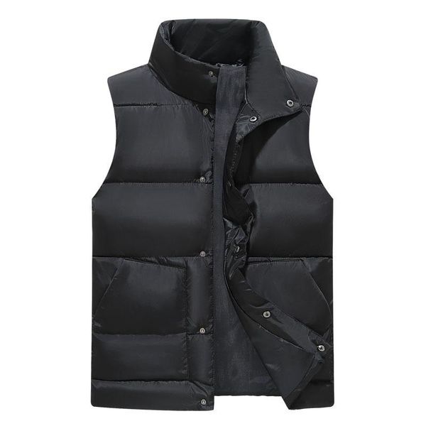 

men's vests 2021 fashion autumn winter ultralight warm sleeveless jackets men coats solid smart casual vest male waistcoats,666, Black;white