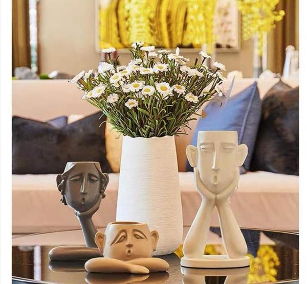 

vases face china resin vase decorative for homes
