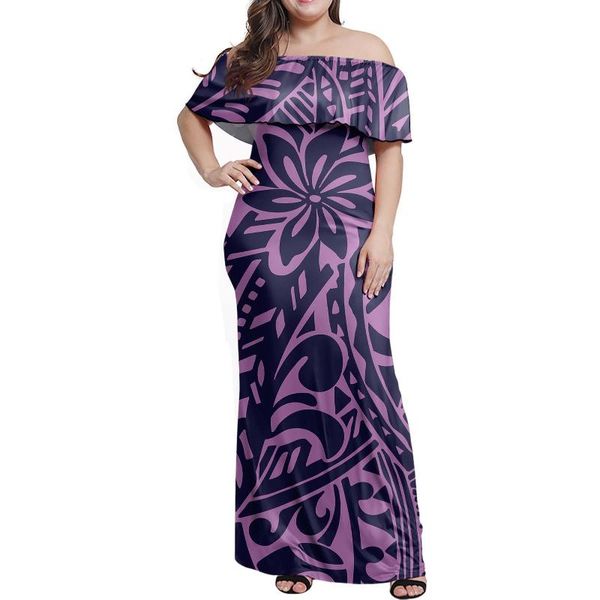 

plus size dresses hycool 7xl polynesian tribal stripe print purple ladies women clothing wholesale maxi bodycon summer casual dress, Black