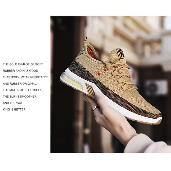 

2021 fashion running shoes for men women black white brown gray mens womens shoe comfortable breathable trainers sports sneakers size 39-44