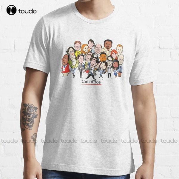 

men's t-shirts the office cast tv t-shirt baseball tee shirts cotton shirt s-5xl, White;black