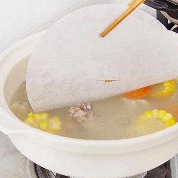 

packaging dinner service 12 pcs/ lot kitchen oil on paper / soup absorption membrane pads healthy cooking tool