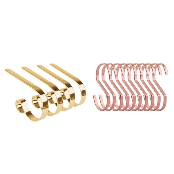 

hooks & rails 4 pcs christmas for stockings 10 s-shaped hook