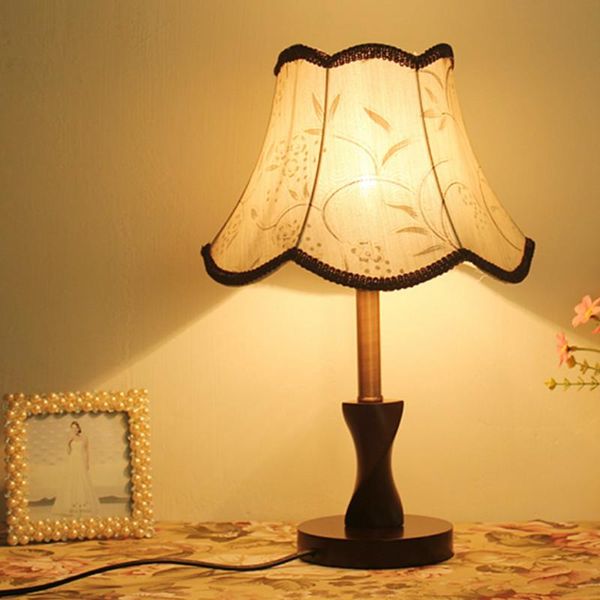 

wooden table lamp simple bedroom bedside el guest room home decoration wf102605 lamps