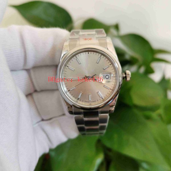 

ew watches men wristwatches 126200 39mm stainless steel 904l silver dial oyster luminescent sapphire eta 3235 movement mechanical automatic, Slivery;brown