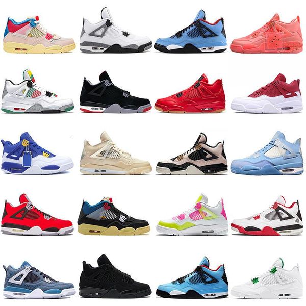 

high jumpman 4 4s basketball shoes black cat jumpman sail neon analyzes mens womens undefeate starfish trainers sneakers 36-47 running top