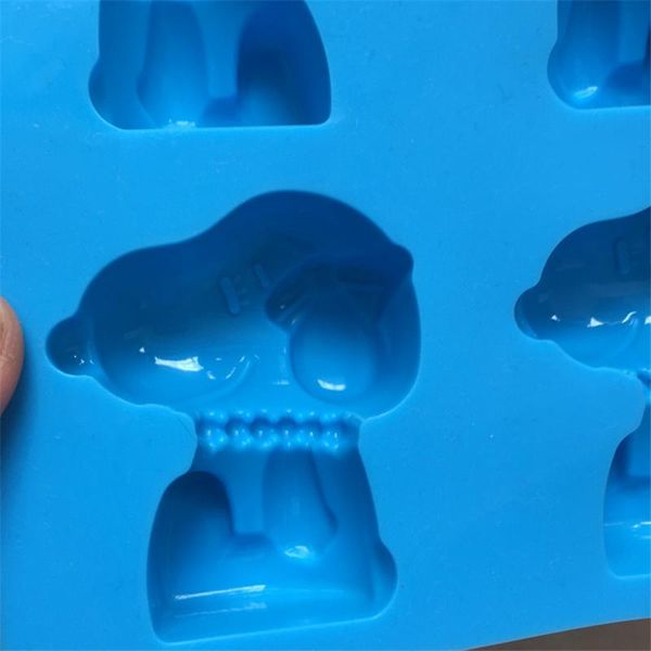 

cake tools 1 pcs 6 even dog silicone mold high temperature easy clean soap baking jelly