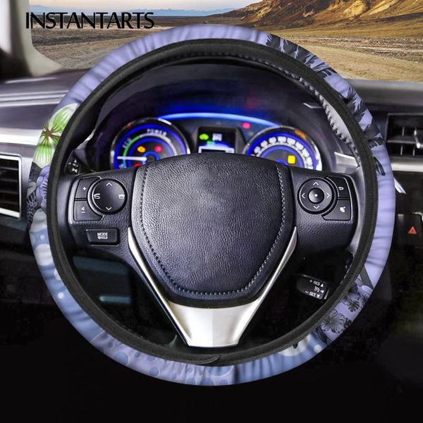 

steering wheel covers instantarts tropical hawaii printed easy clean car protector cover for washable protection
