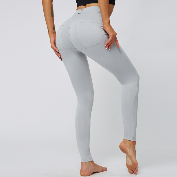 

yoga outfits huan wei womens pants slim high waist stretchy thin buttocks, White;red