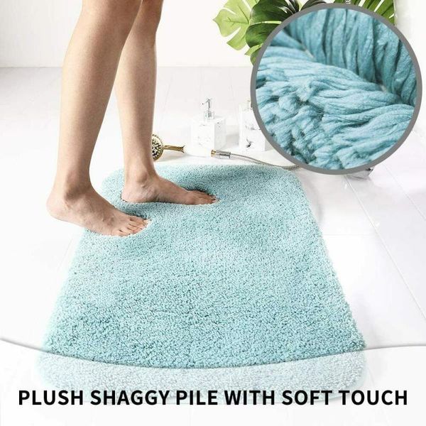 

bath mats high water absorbent carvapet rug non-slip mat microfiber soft non slip large carpet fluffy floor